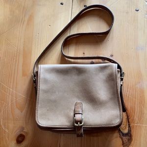 Vintage Leather Coach Crossbody Bag